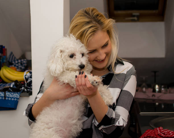 Woman and her dog